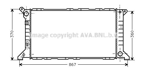 AVA QUALITY COOLING Радиатор, охлаждение двигателя FD2206